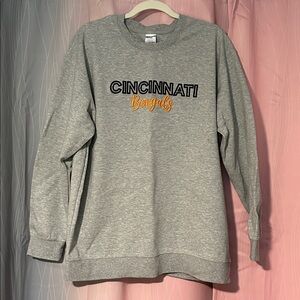 NWOT Cincinnati Bengals Gray Sweatshirt